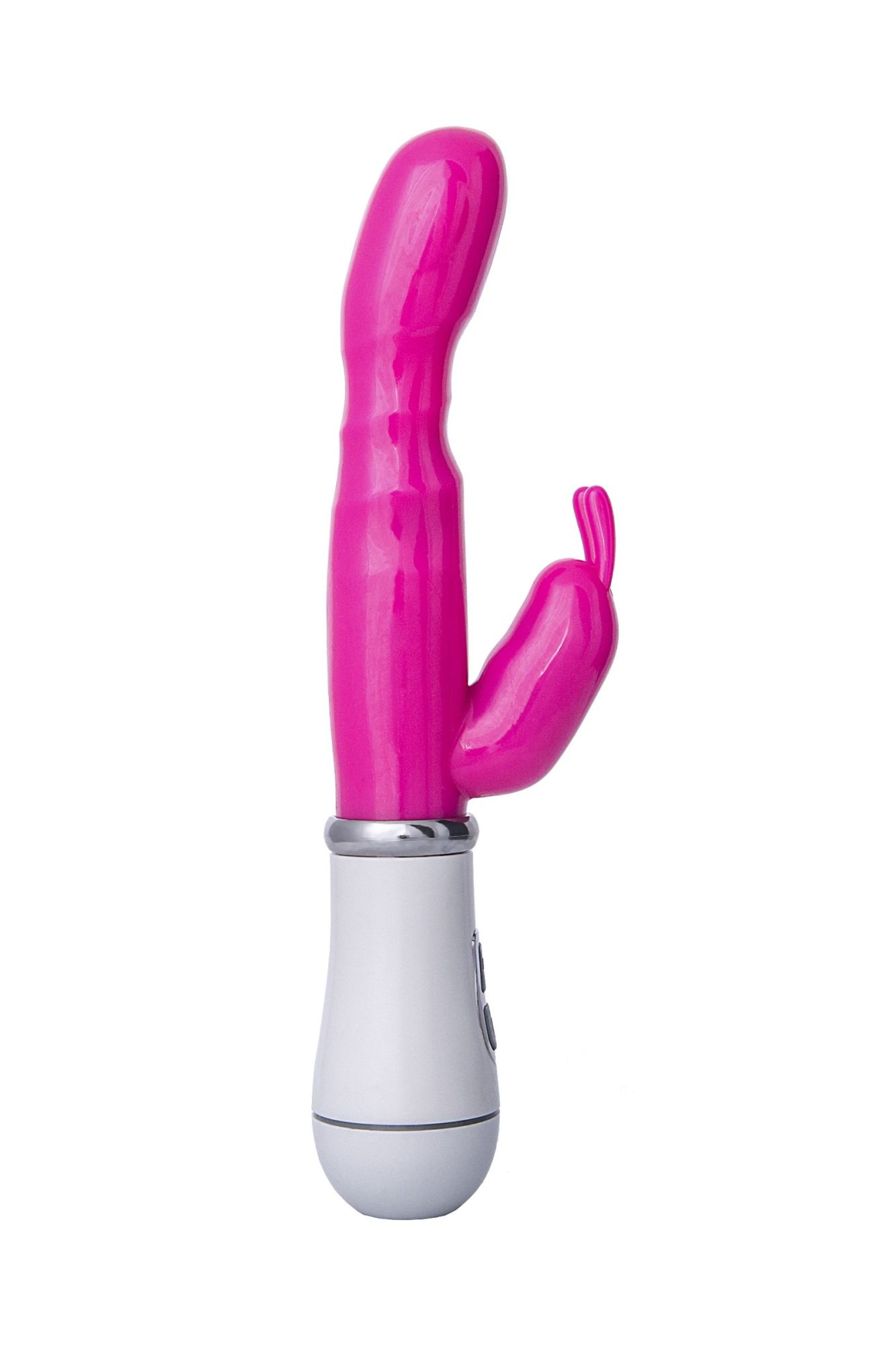 вибратор с клиторальным стимулятором a-toys by toyfa, tpe, розовый, 20 см в Новом Уренгое