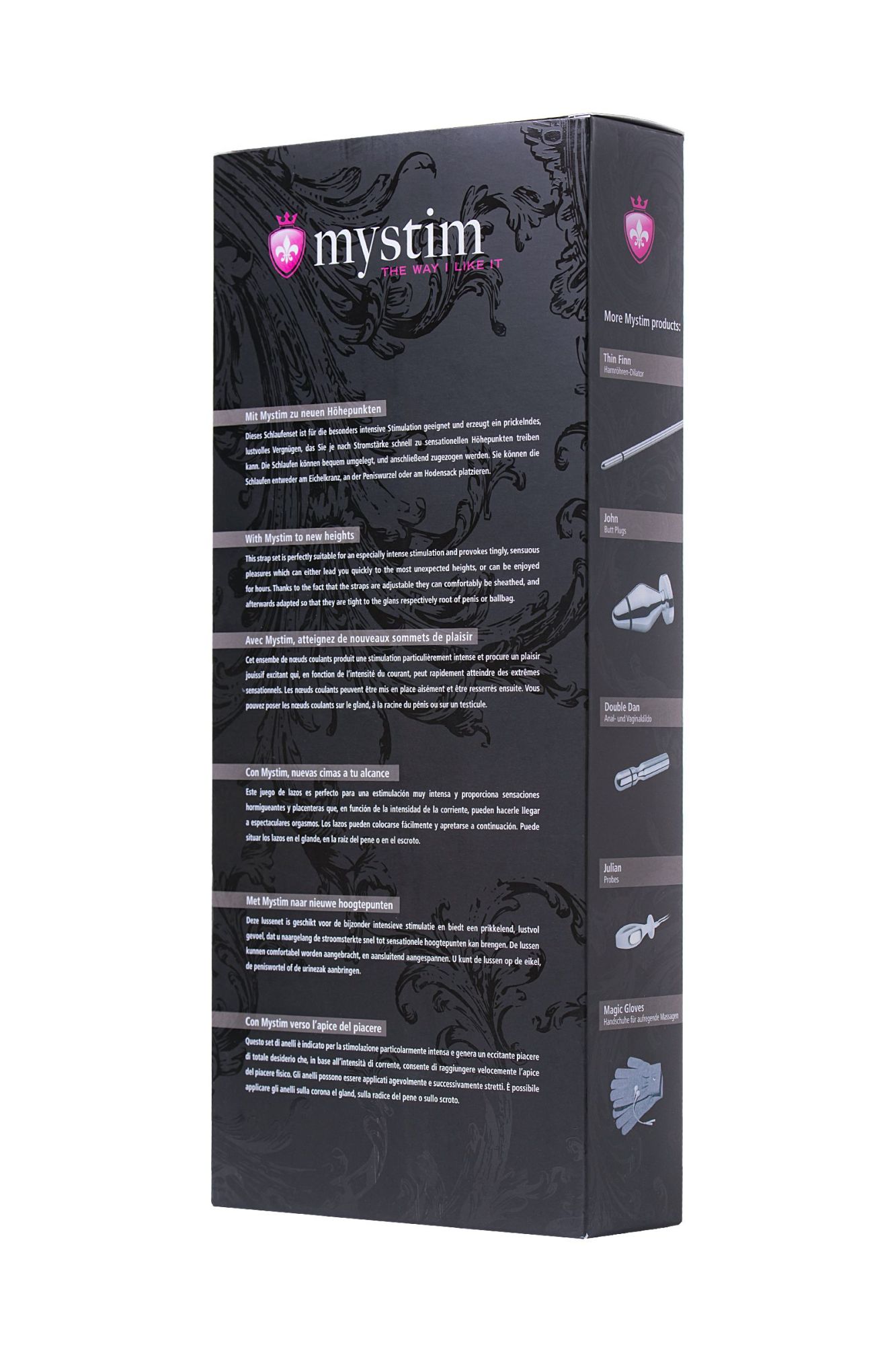 лассо для пениса mystim rodeo robin, электростимуляция, силикон, черный, 42см в Новом Уренгое