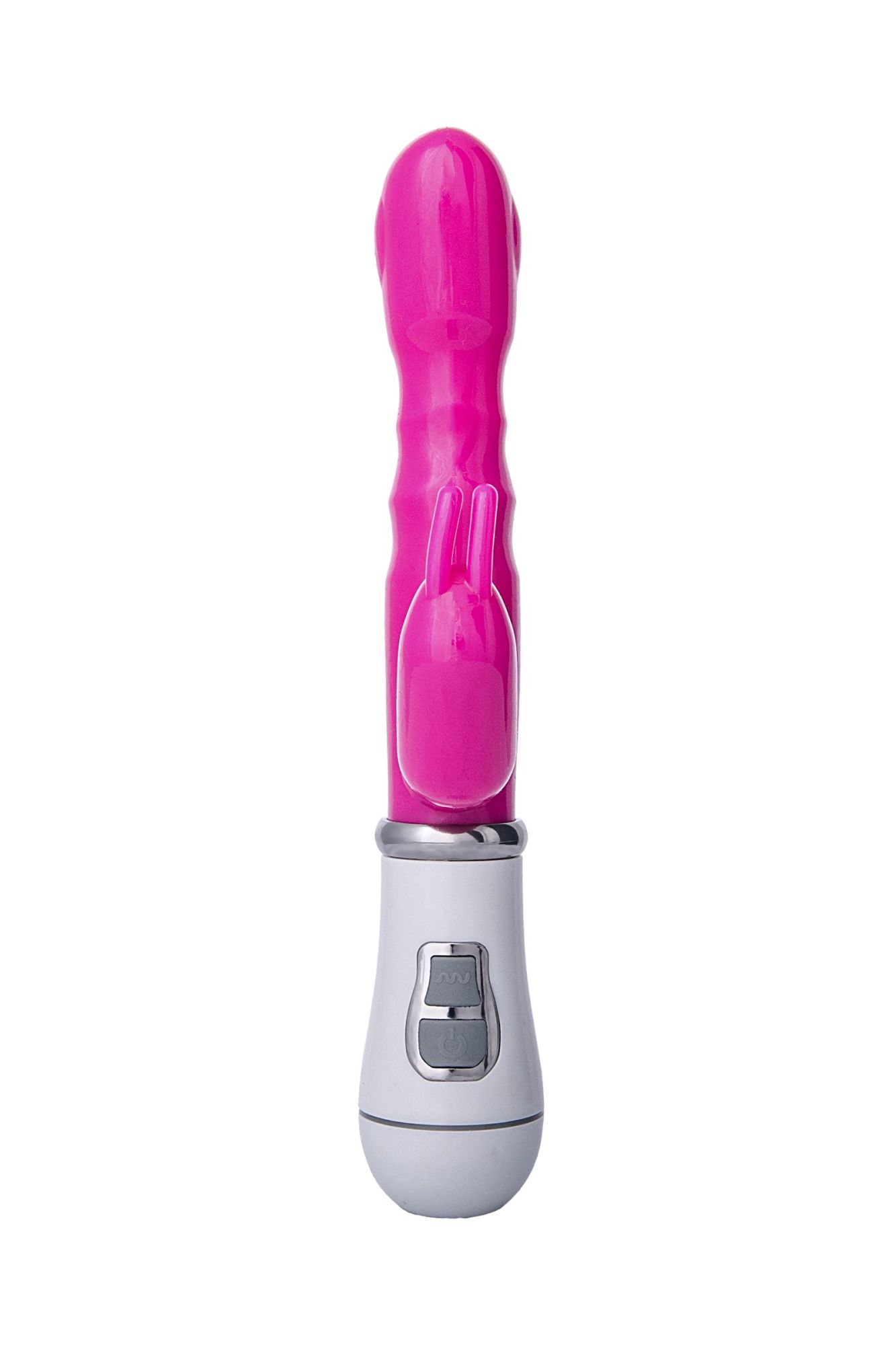 вибратор с клиторальным стимулятором a-toys by toyfa, tpe, розовый, 20 см в Новом Уренгое