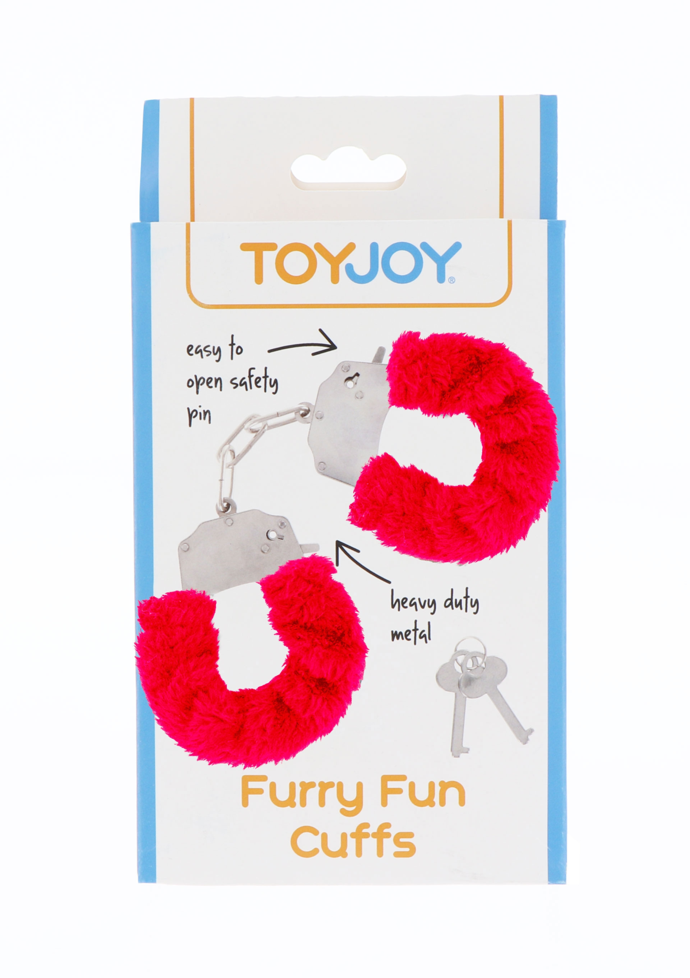 наручники furry fun cuffs с красным мехом в Новом Уренгое