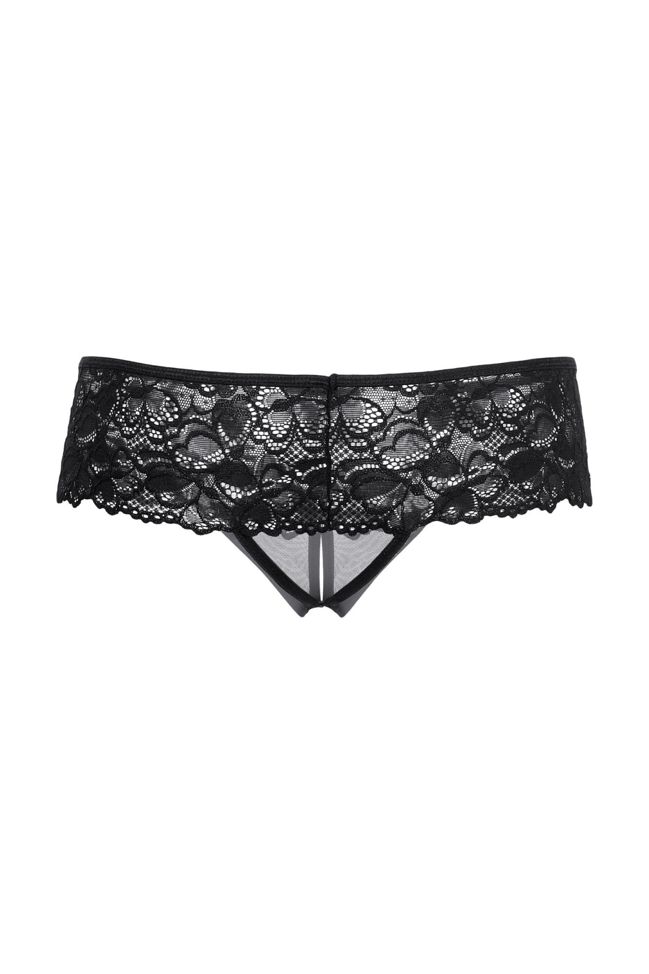 Эротическое шортики открытые кружевные softline collection, черный, s/m в Новом Уренгое