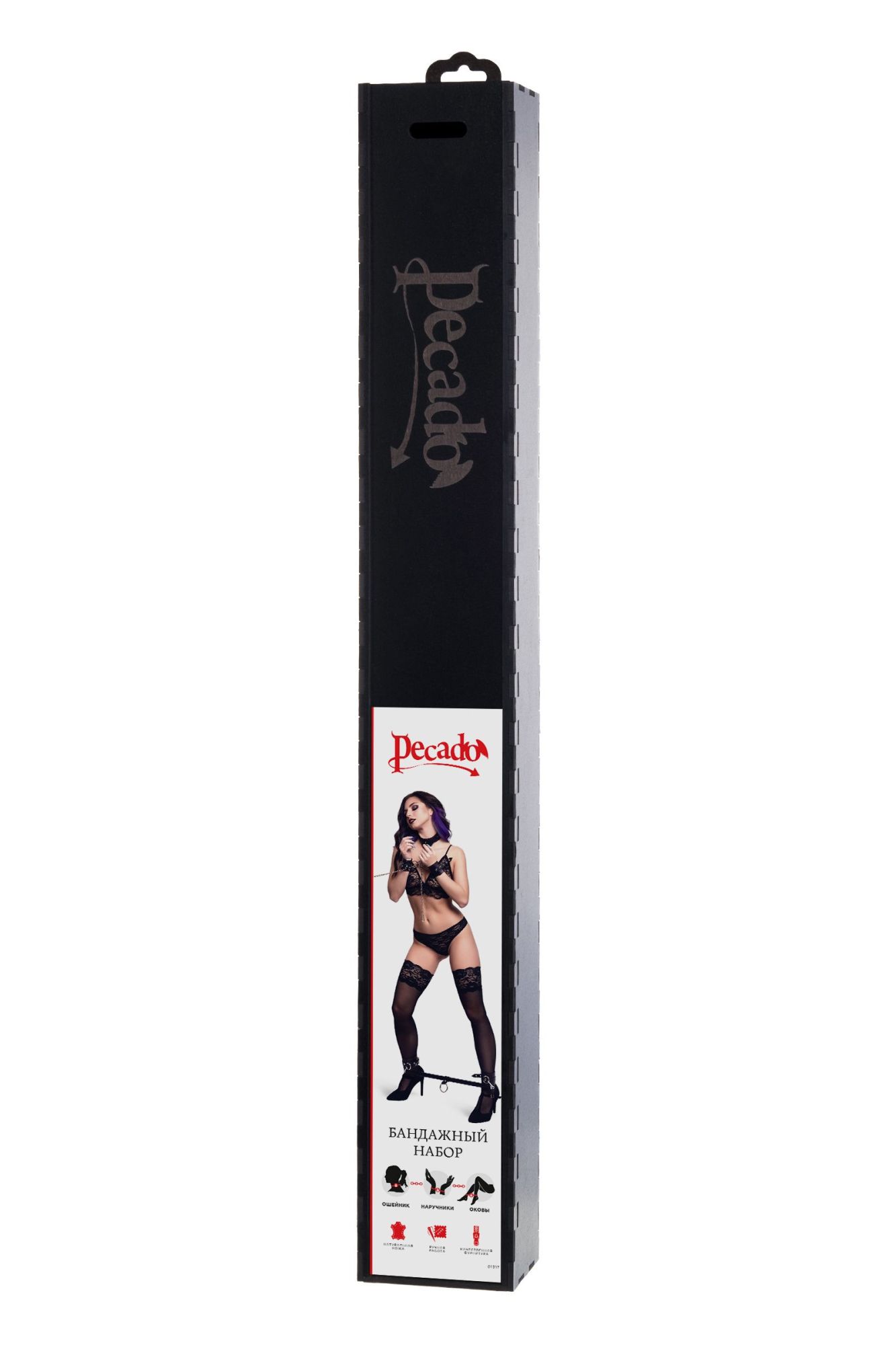 бондажный набор pecado bdsm, 3 точки фиксации, большая распорка, оковы, наручники, ошейник с кольцом в Новом Уренгое
