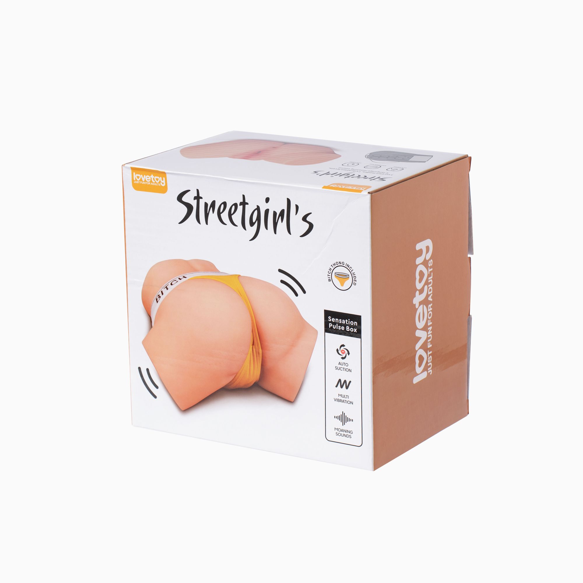 мастурбатор streetgirl от lovetoy с вагиной и анусом, полутело с вибрацией, телесный в Новом Уренгое