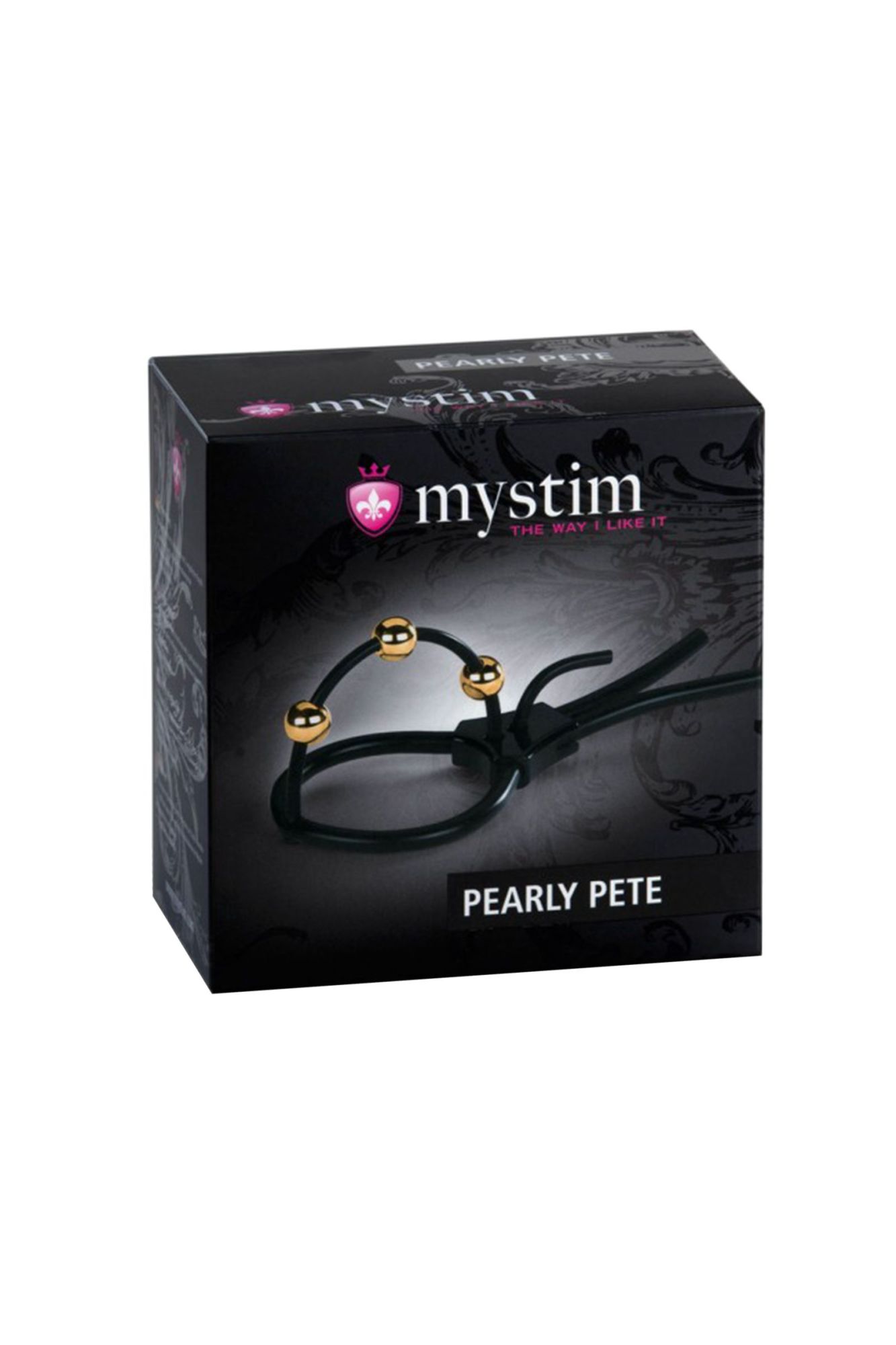 электросбруя mystim pearly pete, силикон, черный, 14 см в Новом Уренгое