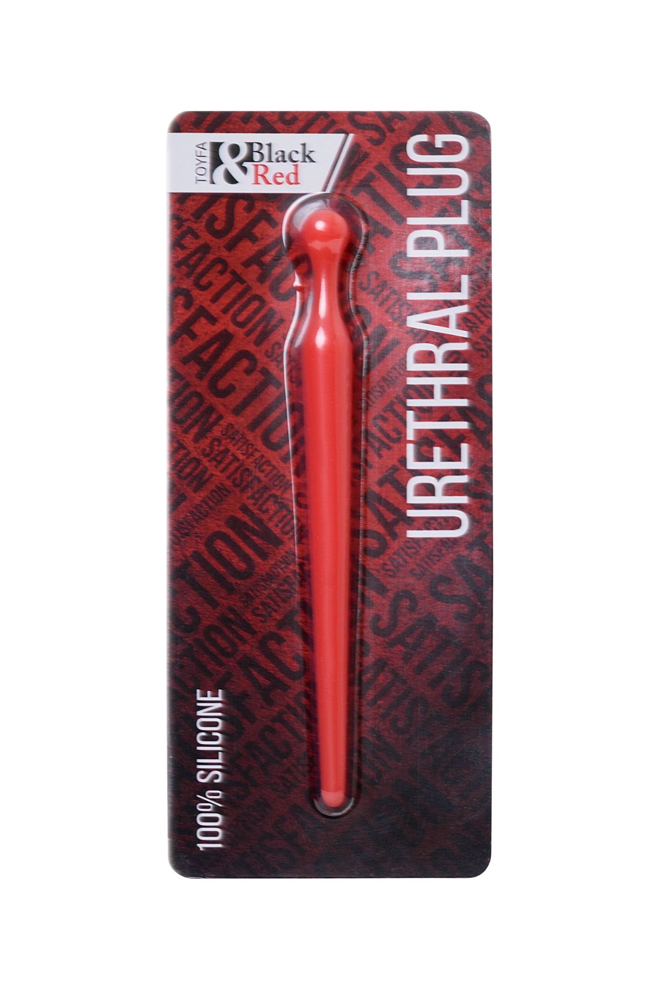 уретральный плаг black&red by toyfa, силикон, красный, 10 см в Новом Уренгое
