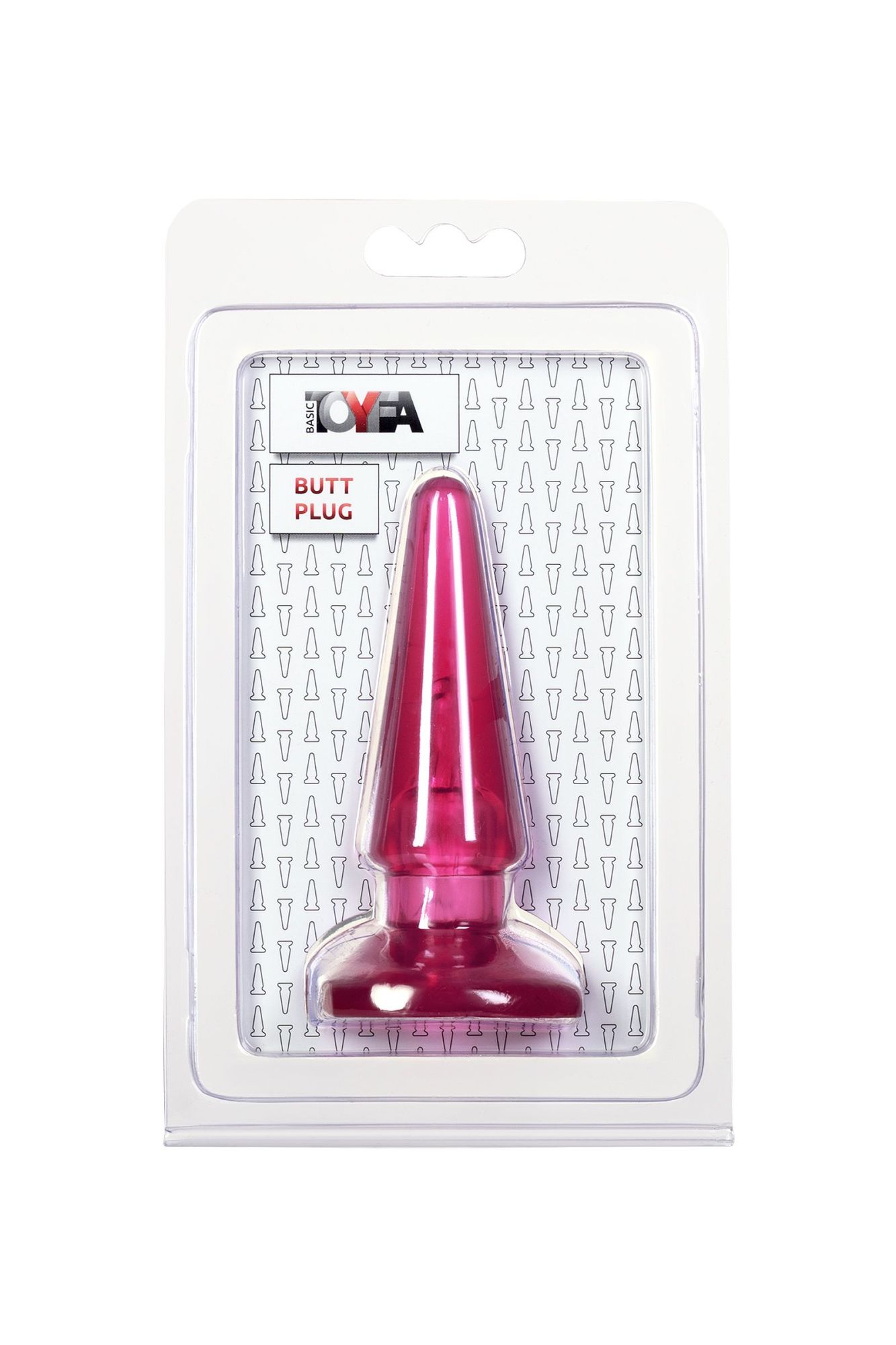 анальная втулка toyfa basic, pvc, розовый, 9,5 см в Новом Уренгое