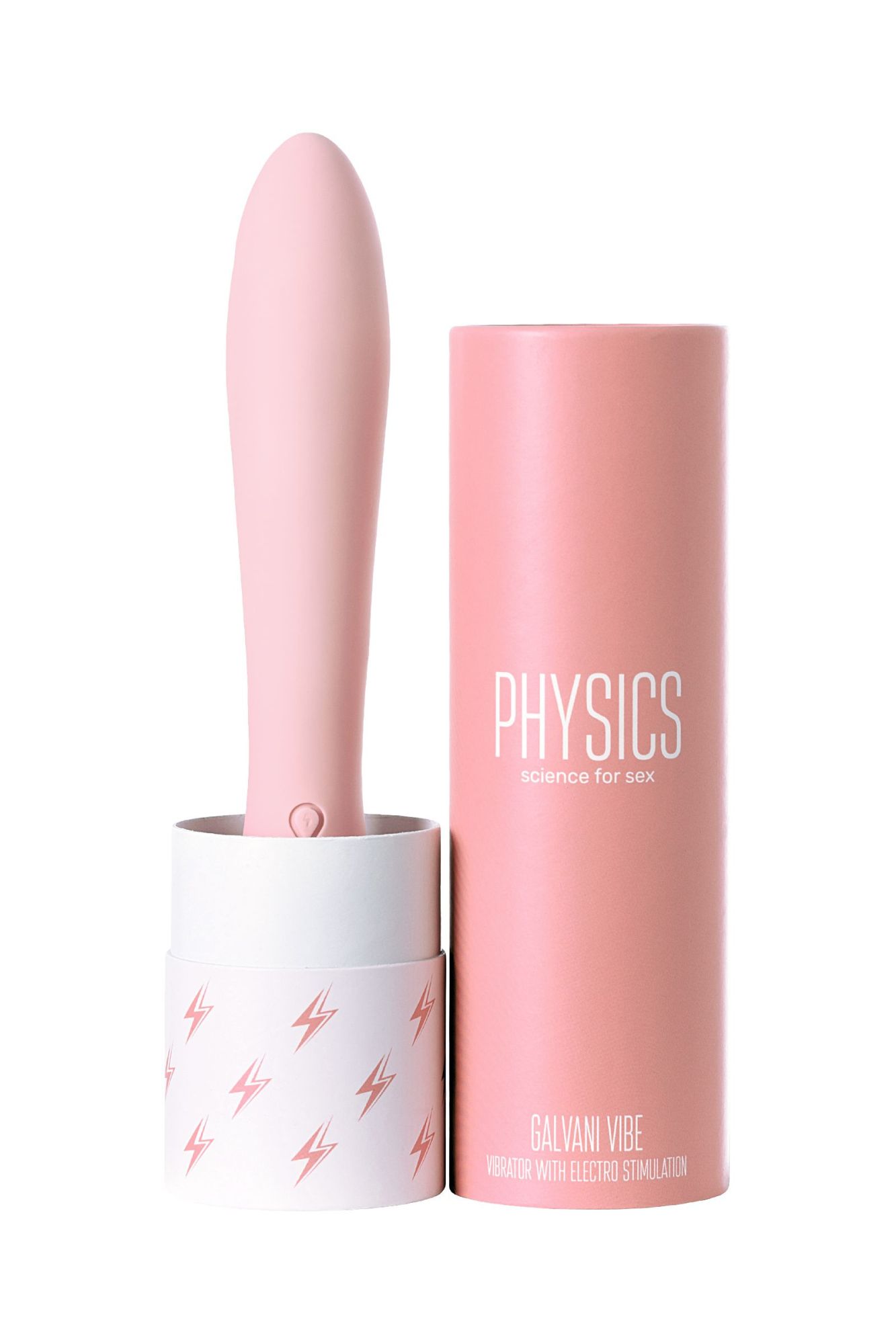 вибратор с электростимуляцией physics galvani vibe, силикон, розовый, 21 см в Новом Уренгое