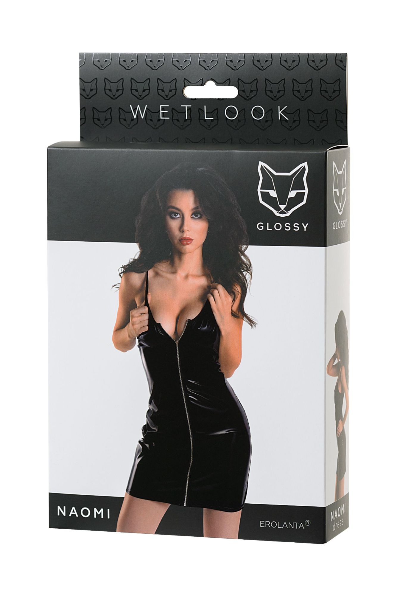 Эротическое платье glossy naomi из материала wetlook, черный, s в Новом Уренгое
