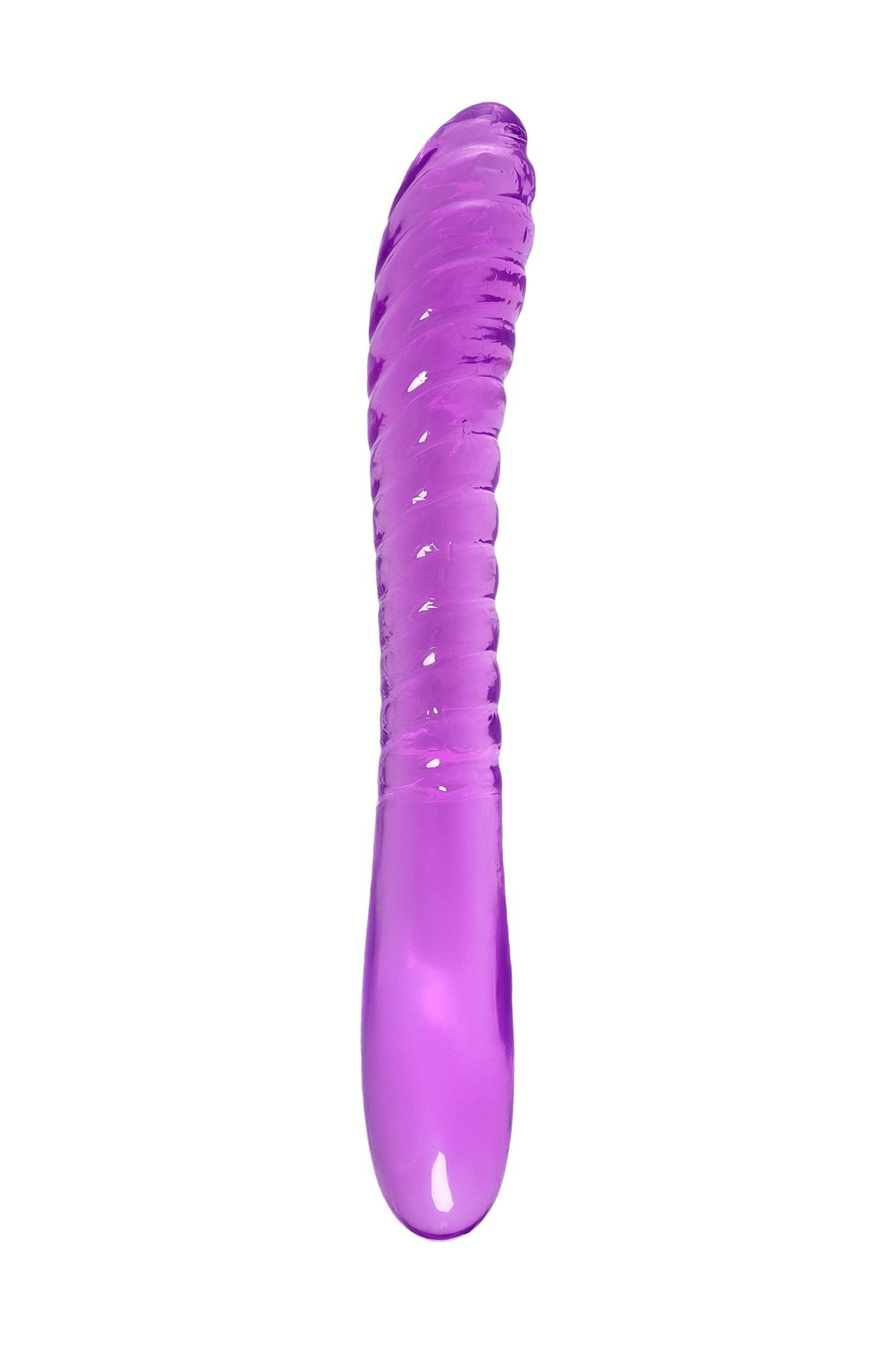 двусторонний фаллоимитатор a-toys by toyfa frica, tpe, фиолетовый, 23 см в Новом Уренгое