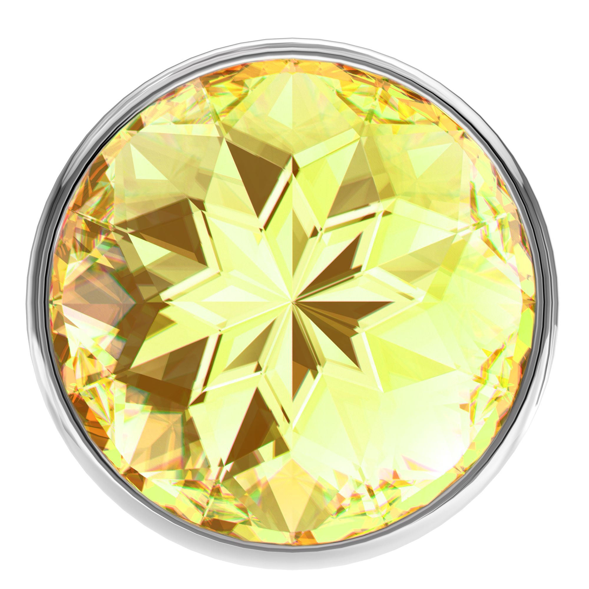 анальная пробка diamond yellow sparkle large 4010-02lola в Новом Уренгое