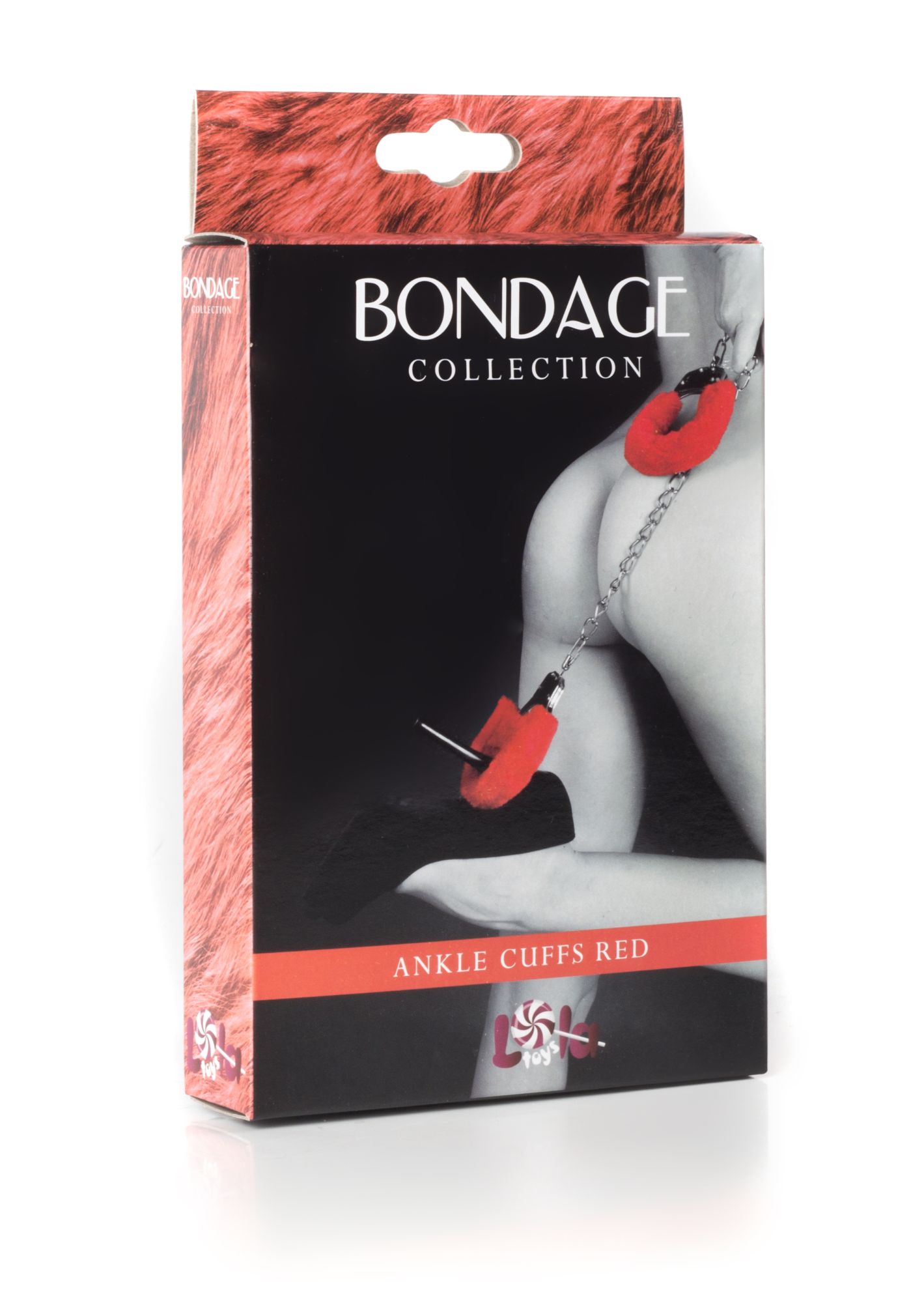 меховые оковы на ноги bondage красные 1020-02lola в Новом Уренгое