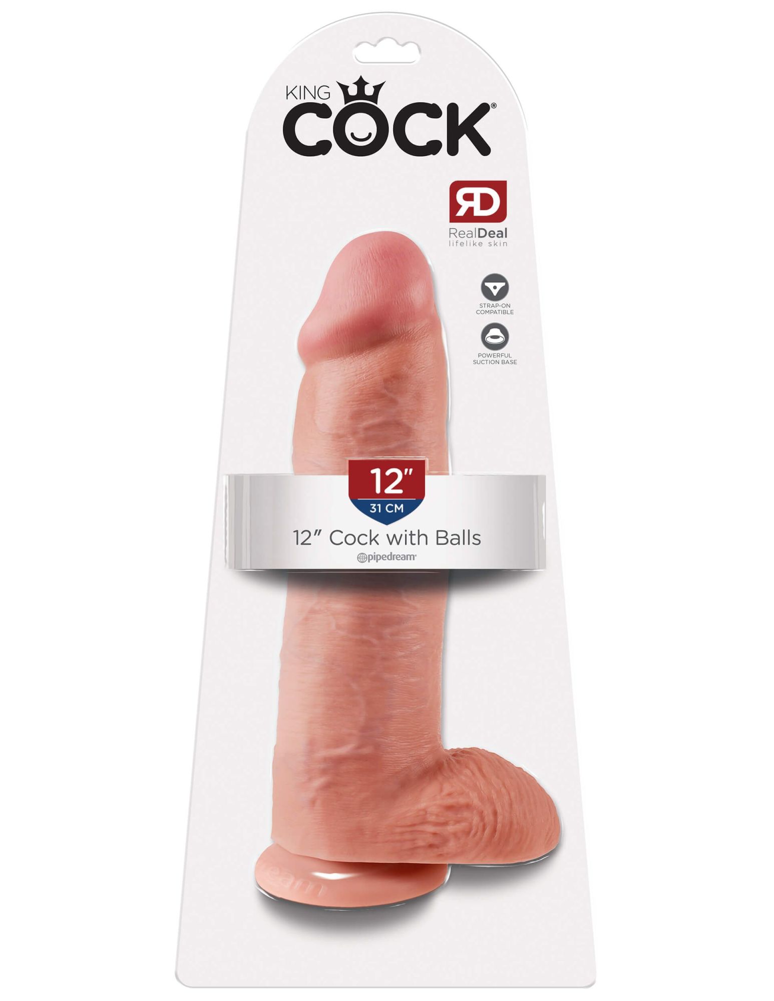 фаллоимитатор king cock 12 inch cock with balls, телесный в Новом Уренгое