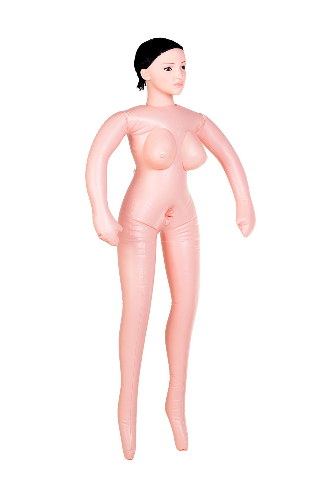 кукла надувная dolls-x by toyfa nurse emilia, реалистичная голова,брюнетка, с двумя отверстиями в Новом Уренгое