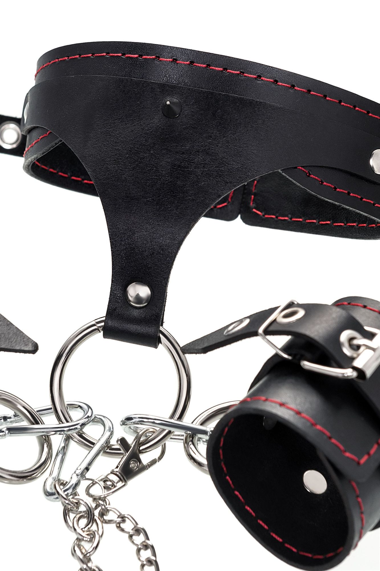 бондажный набор pecado bdsm, 3 точки фиксации, большая распорка, оковы, наручники, ошейник с кольцом в Новом Уренгое