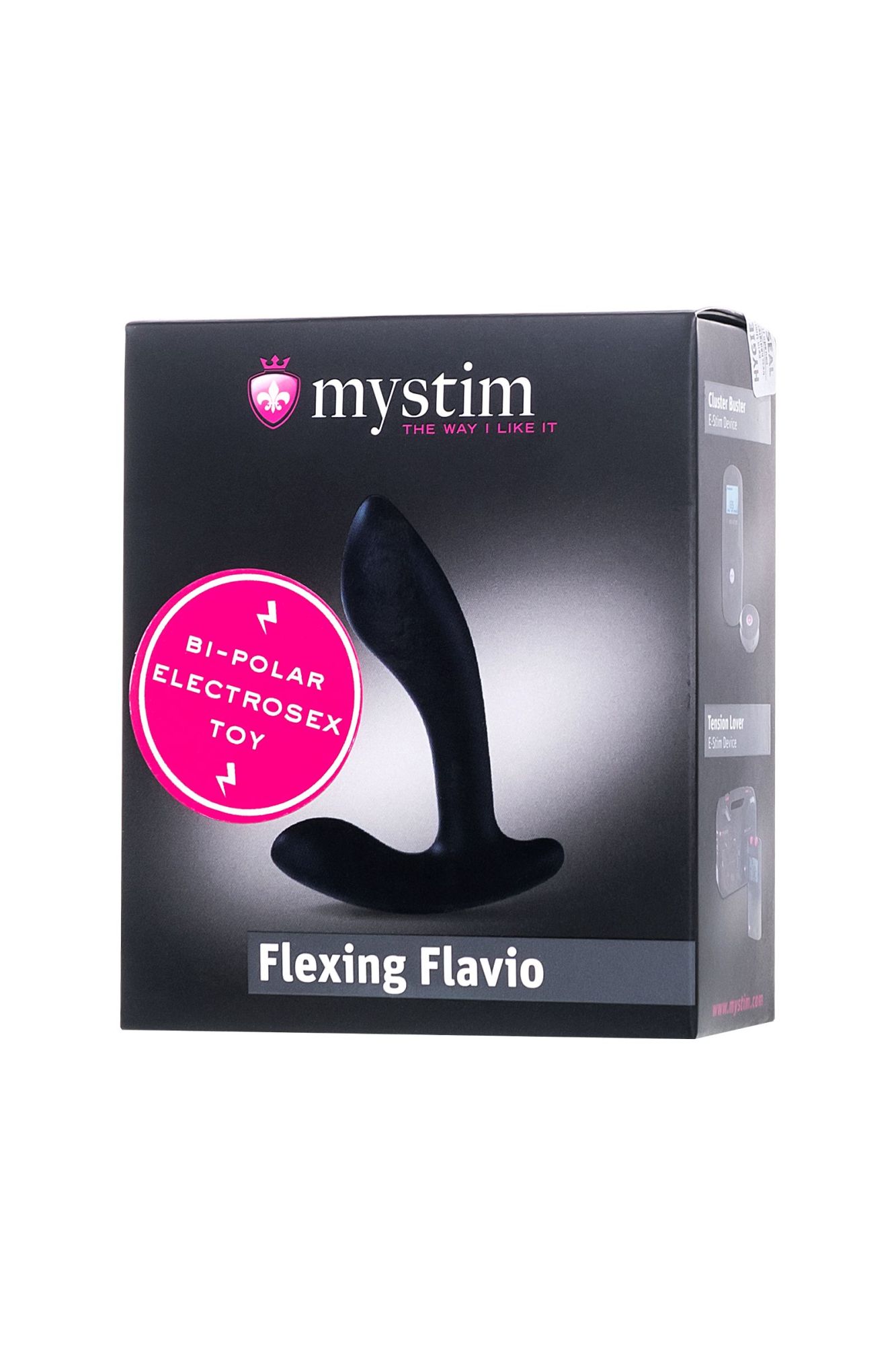 электростимулятор mystim flexing flavio, силикон, черный, 9 см в Новом Уренгое