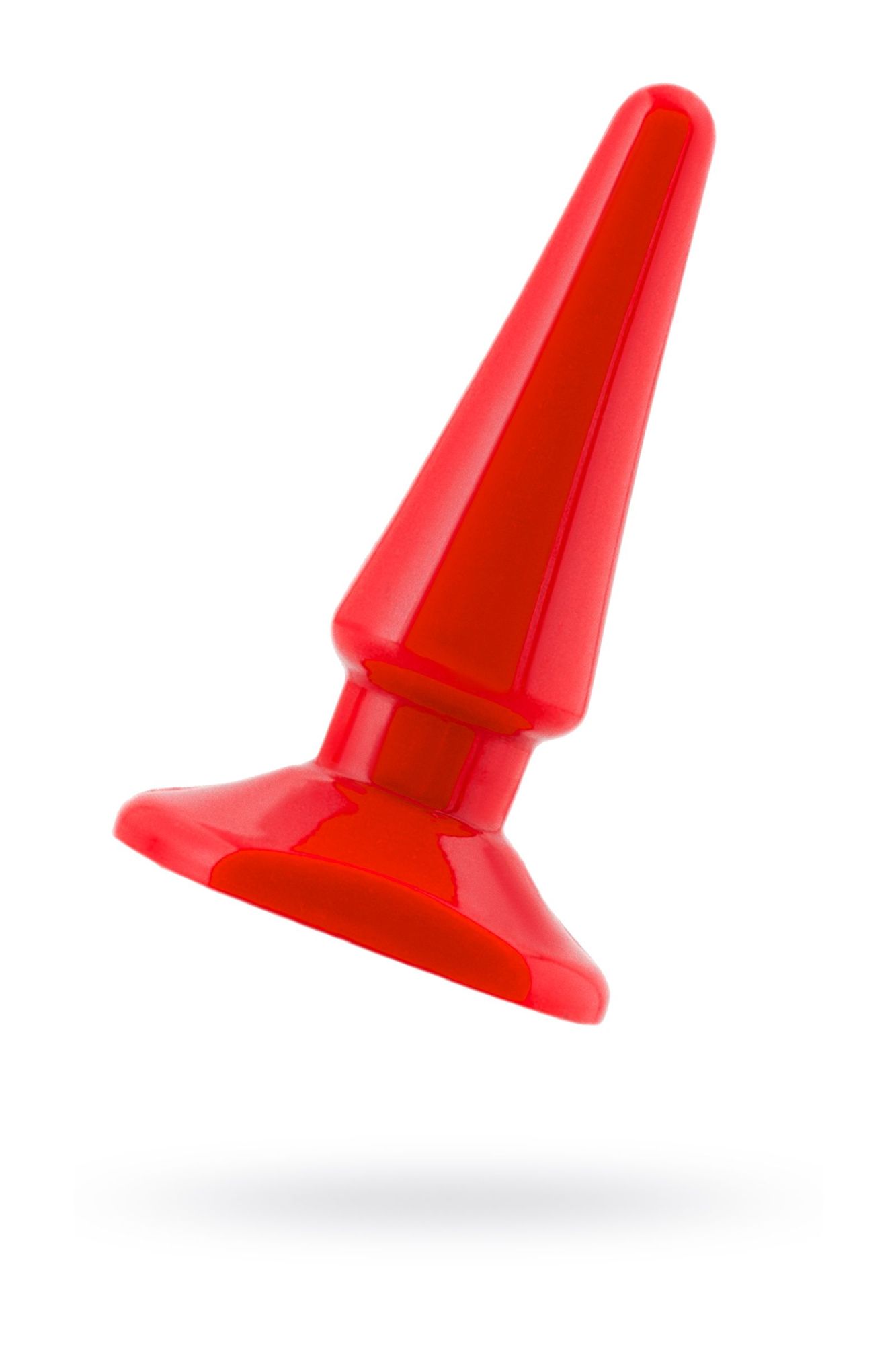 анальная втулка black & red by toyfa, пвх, красная, 10 см, ø 3 см в Новом Уренгое