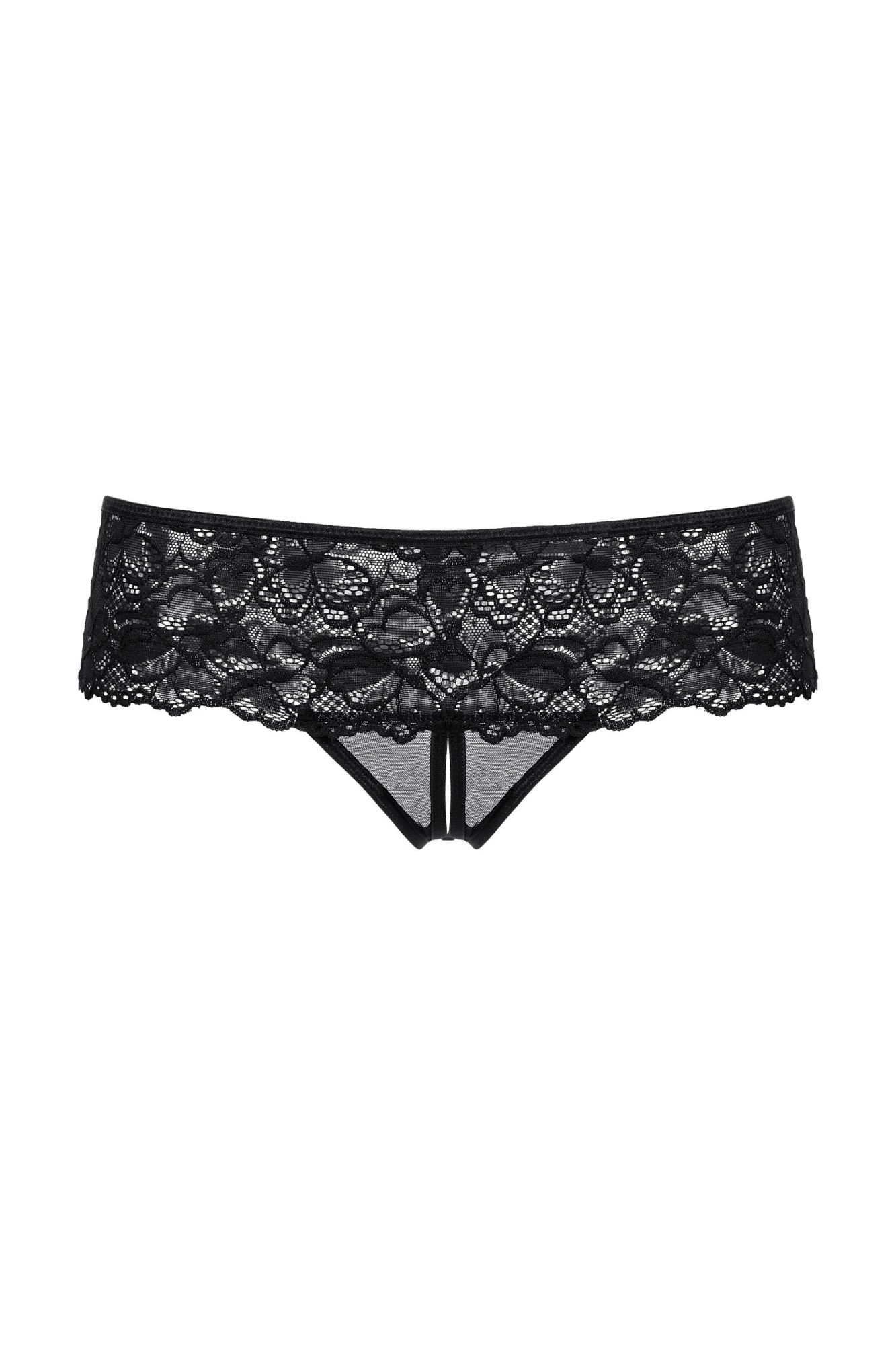 Эротическое шортики открытые кружевные softline collection, черный, s/m в Новом Уренгое