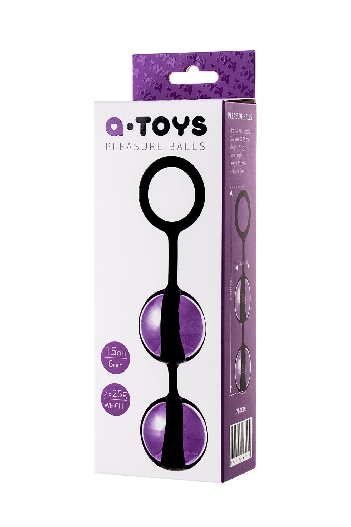 вагинальные шарики toyfa a-toys tona, abs пластик, фиолетовый, 15 см в Новом Уренгое