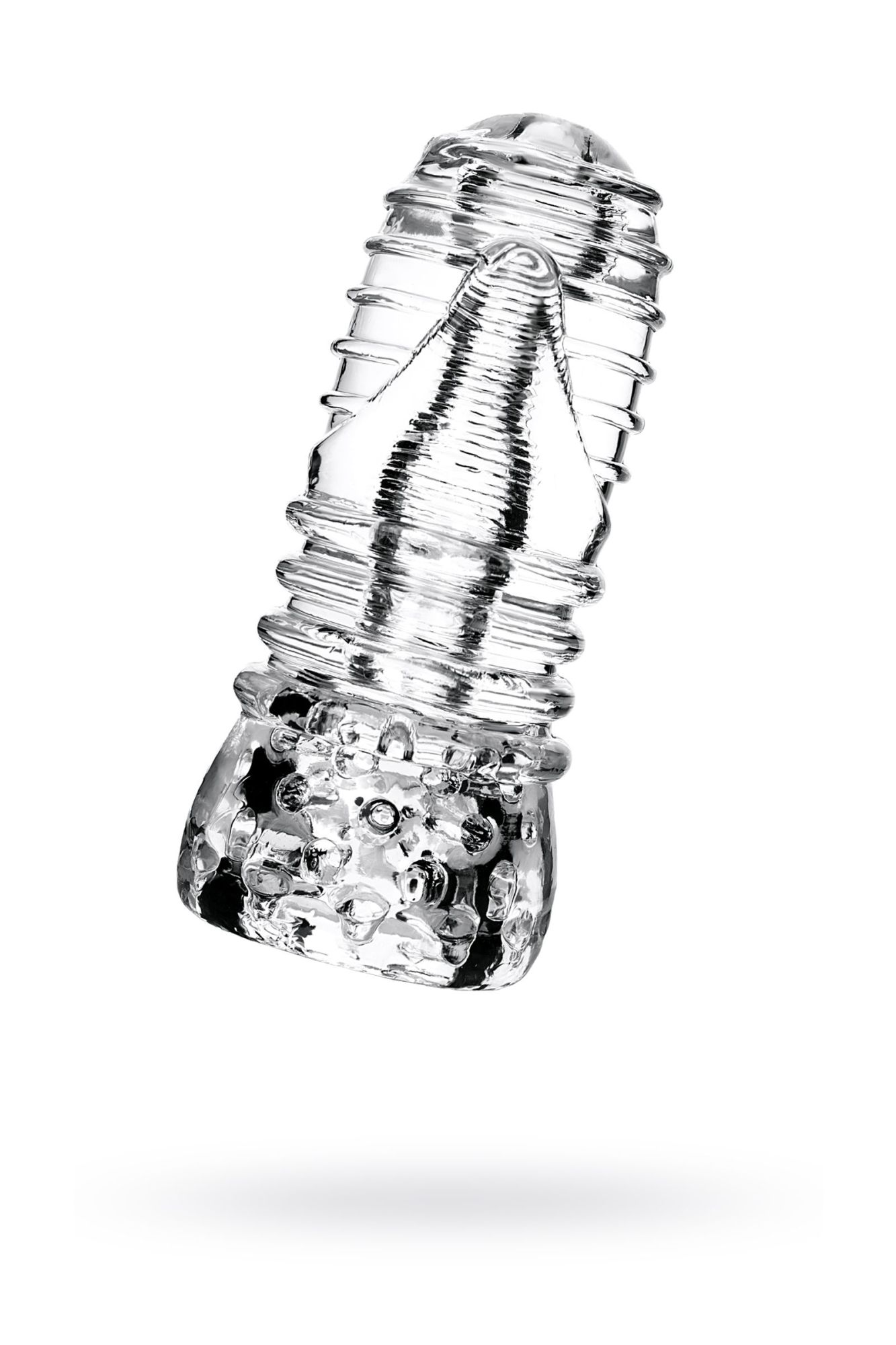 мастурбатор нереалистичный lingam by toyfa savitri, tpe, прозрачный, 14 см в Новом Уренгое