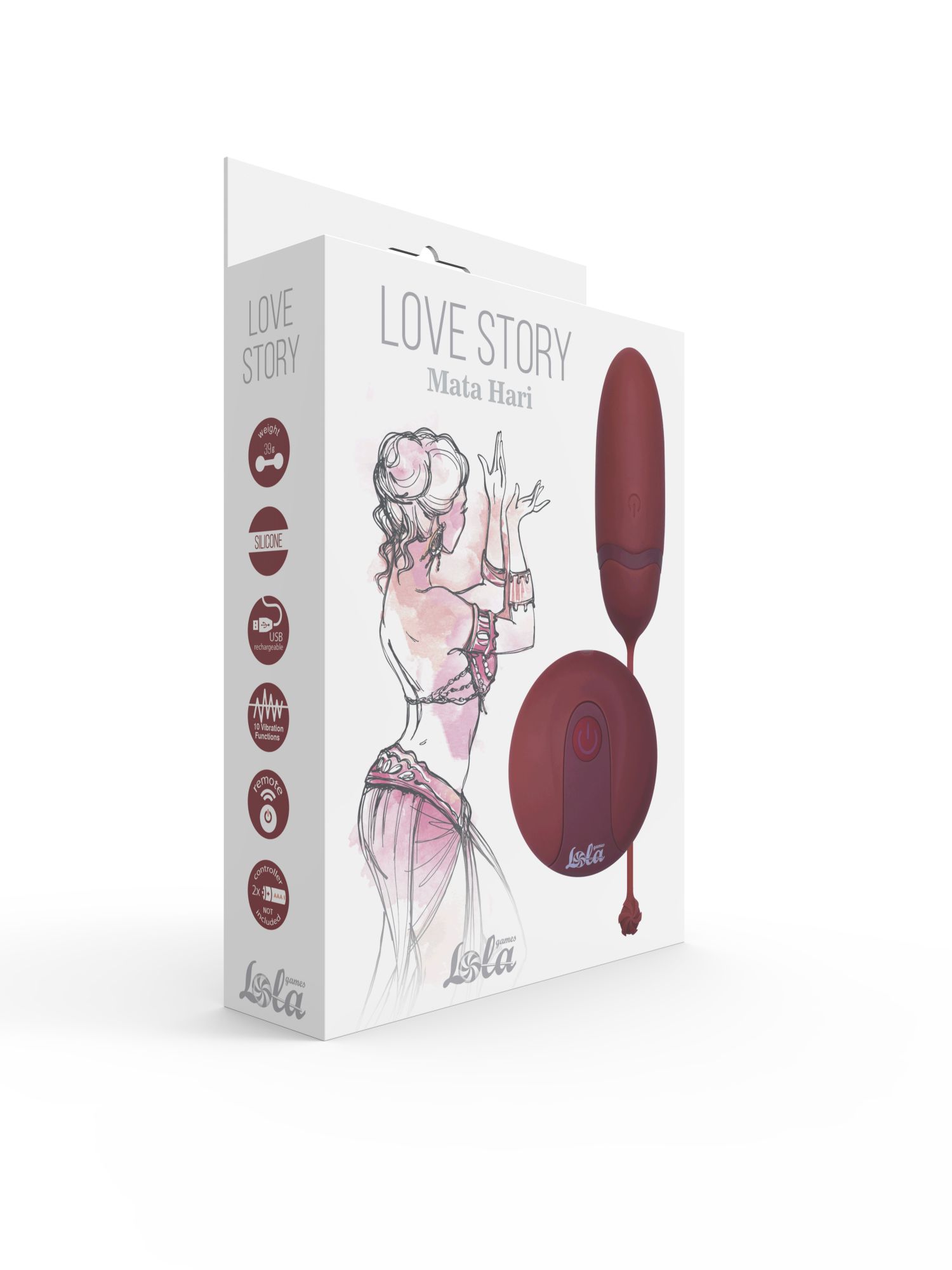 виброяйцо на пульте управления love story mata hari wine red 1800-03lola в Новом Уренгое