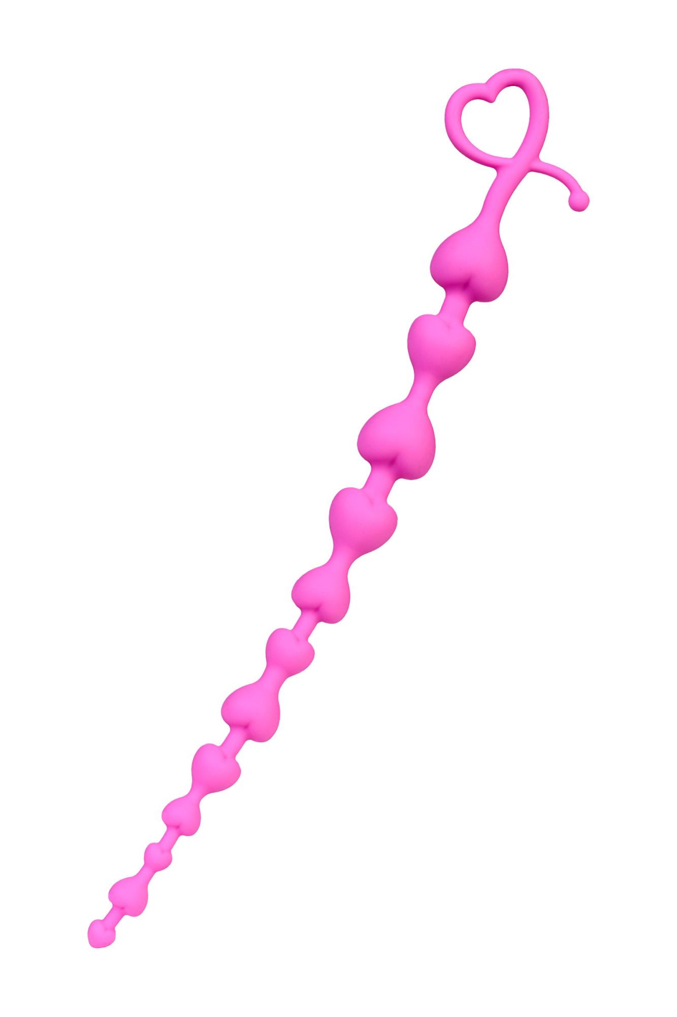 анальная цепочка todo by toyfa long sweety, силикон, розовая, 34 см, ø 2,7 см в Новом Уренгое