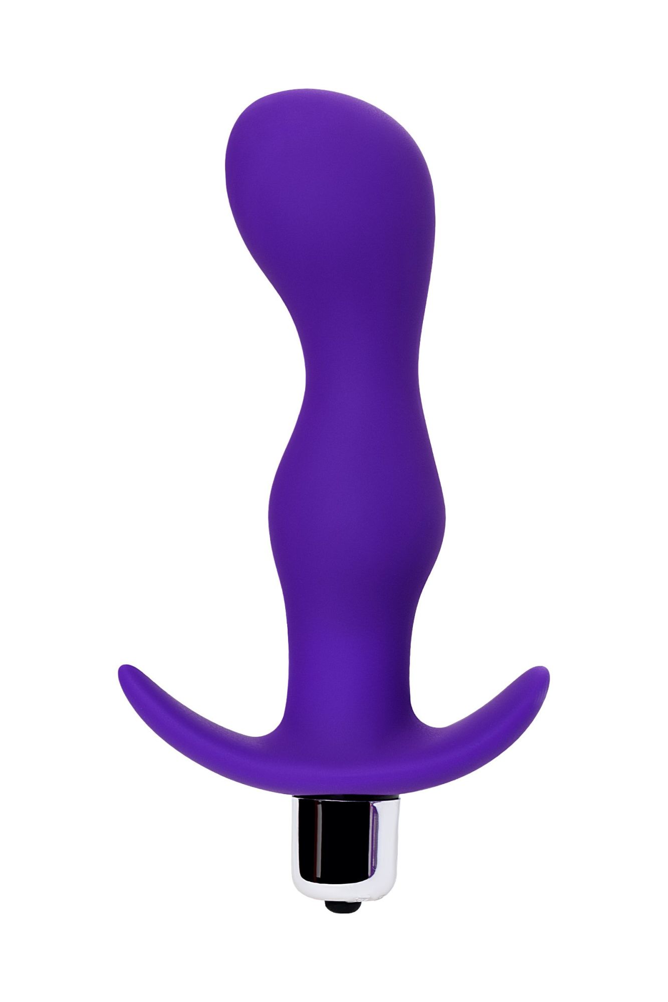 анальная пробка с вибрацией a-toys by toyfa kamet, размер l, силикон, фиолетовая, 14 см в Новом Уренгое