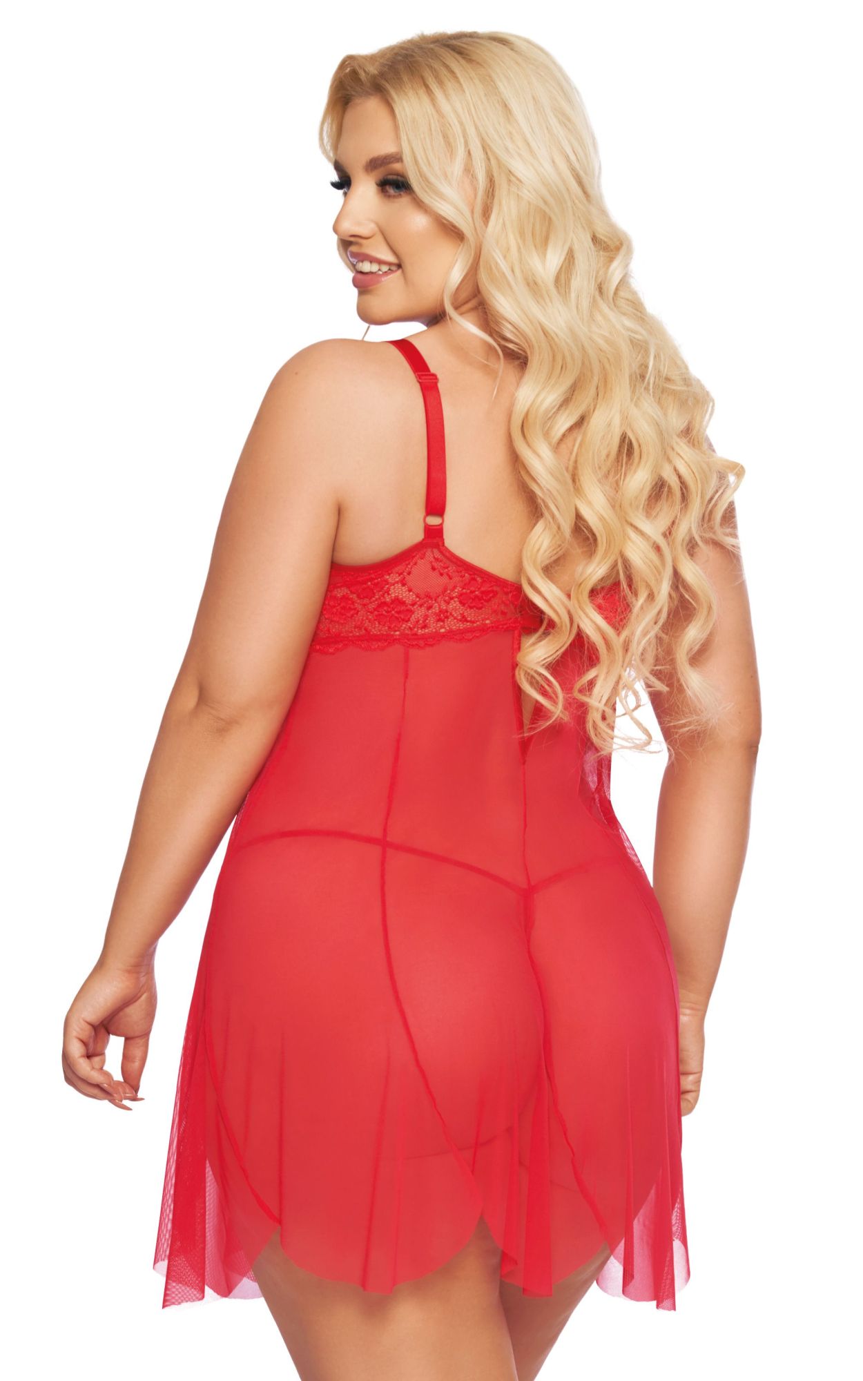 Эротическое ночная сорочка и стринги softline collection carla, красный, xxl в Новом Уренгое