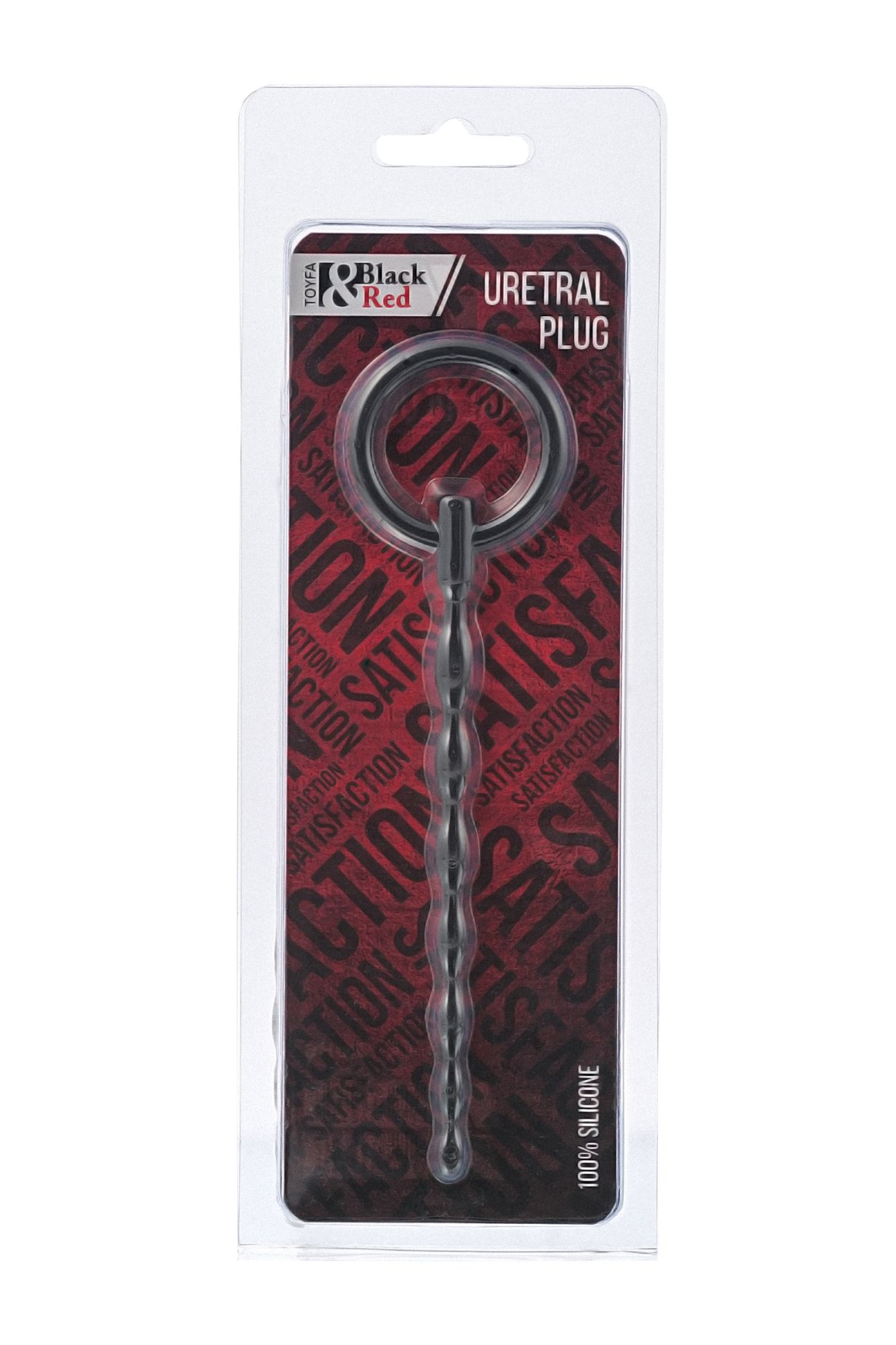 уретральный плаг black & red by toyfa, силикон, чёрный, 16 см в Новом Уренгое