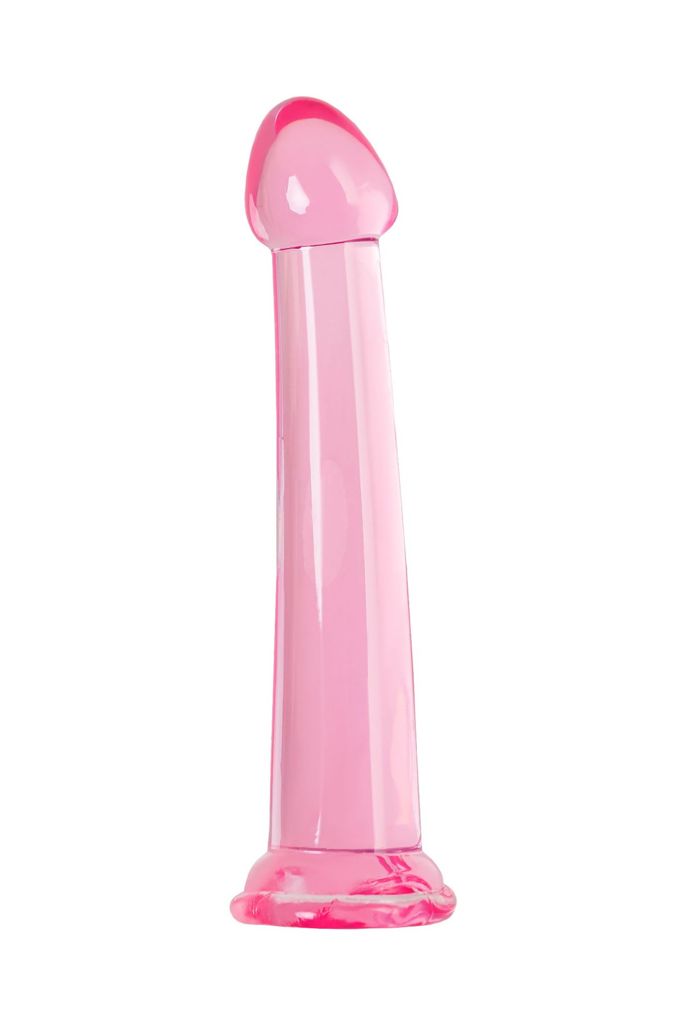 нереалистичный фаллоимитатор jelly dildo l toyfa basic, tpe, розовый, 20 см в Новом Уренгое