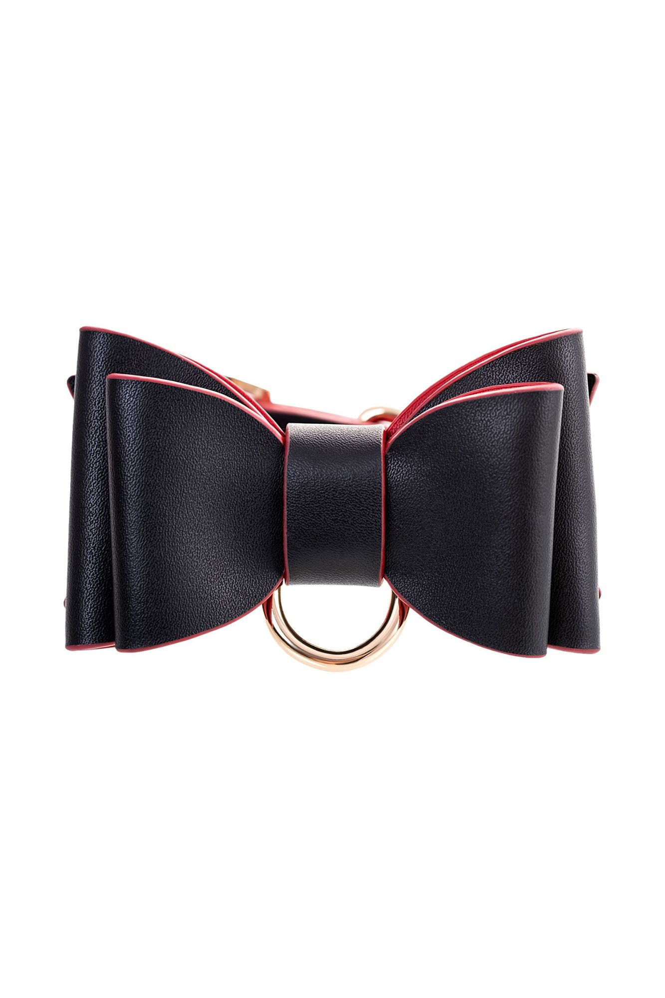 бондажный набор toyfa theatre bow-tie, pu-кожа, черный в Новом Уренгое