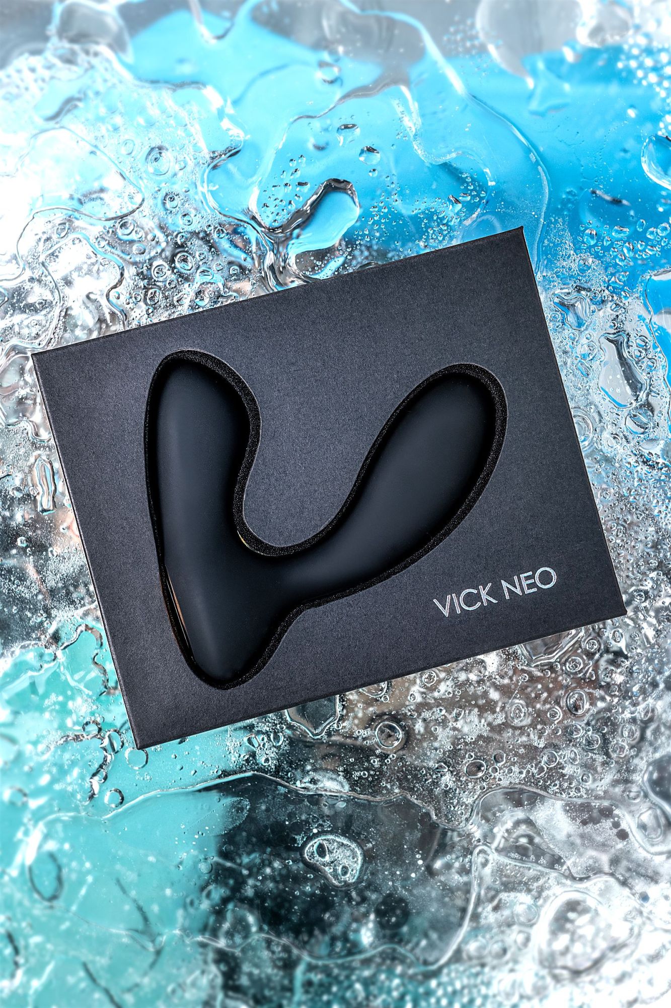 стимулятор простаты svakom vick neo, силикон, чёрный, 10 см в Новом Уренгое