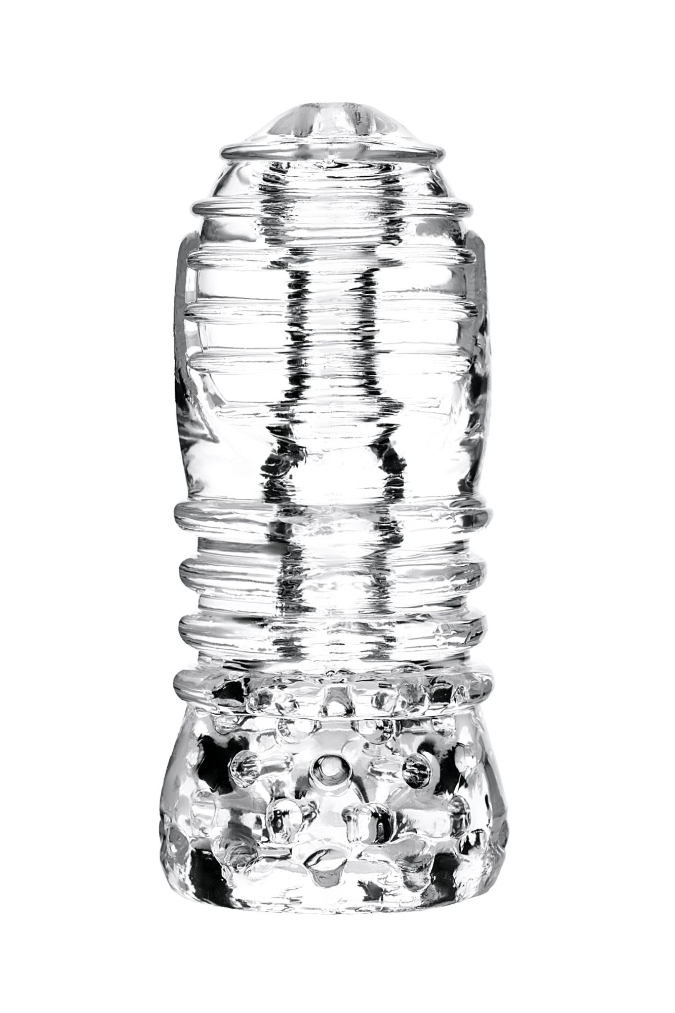 мастурбатор нереалистичный lingam by toyfa savitri, tpe, прозрачный, 14 см в Новом Уренгое