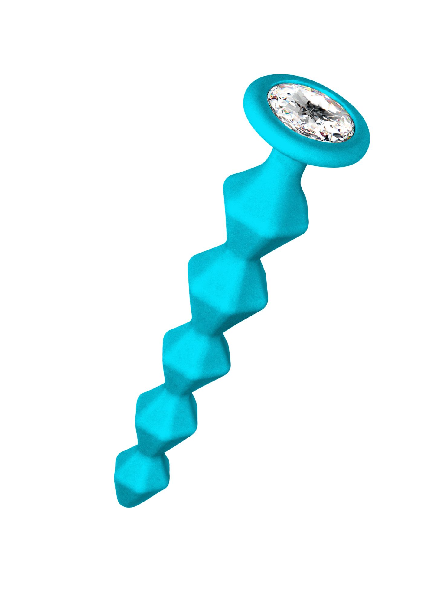 анальная цепочка с кристаллом emotions buddy turquoise 1400-02lola в Новом Уренгое