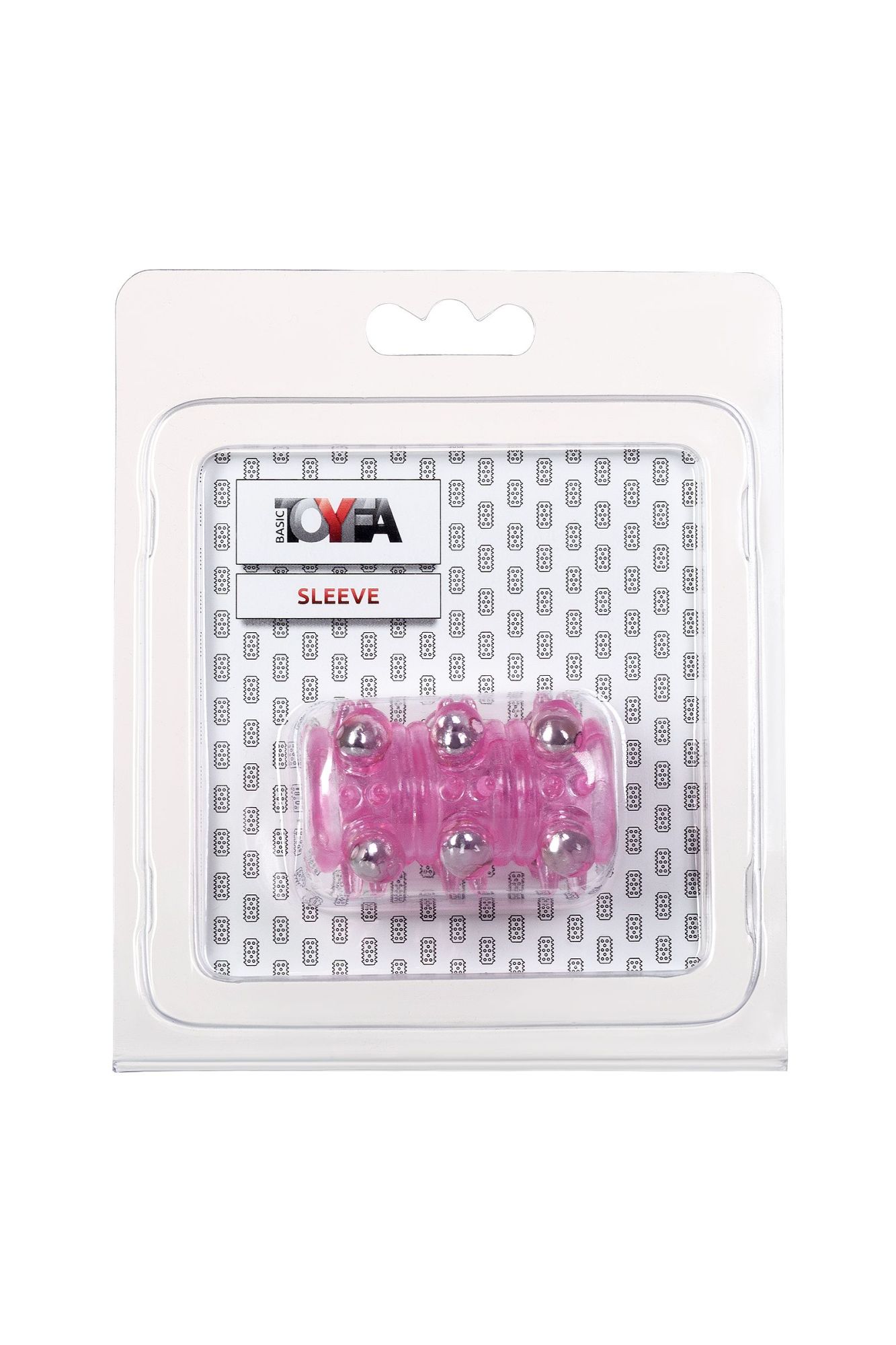 насадка с бусинками toyfa, tpe, розовая, 5 см в Новом Уренгое