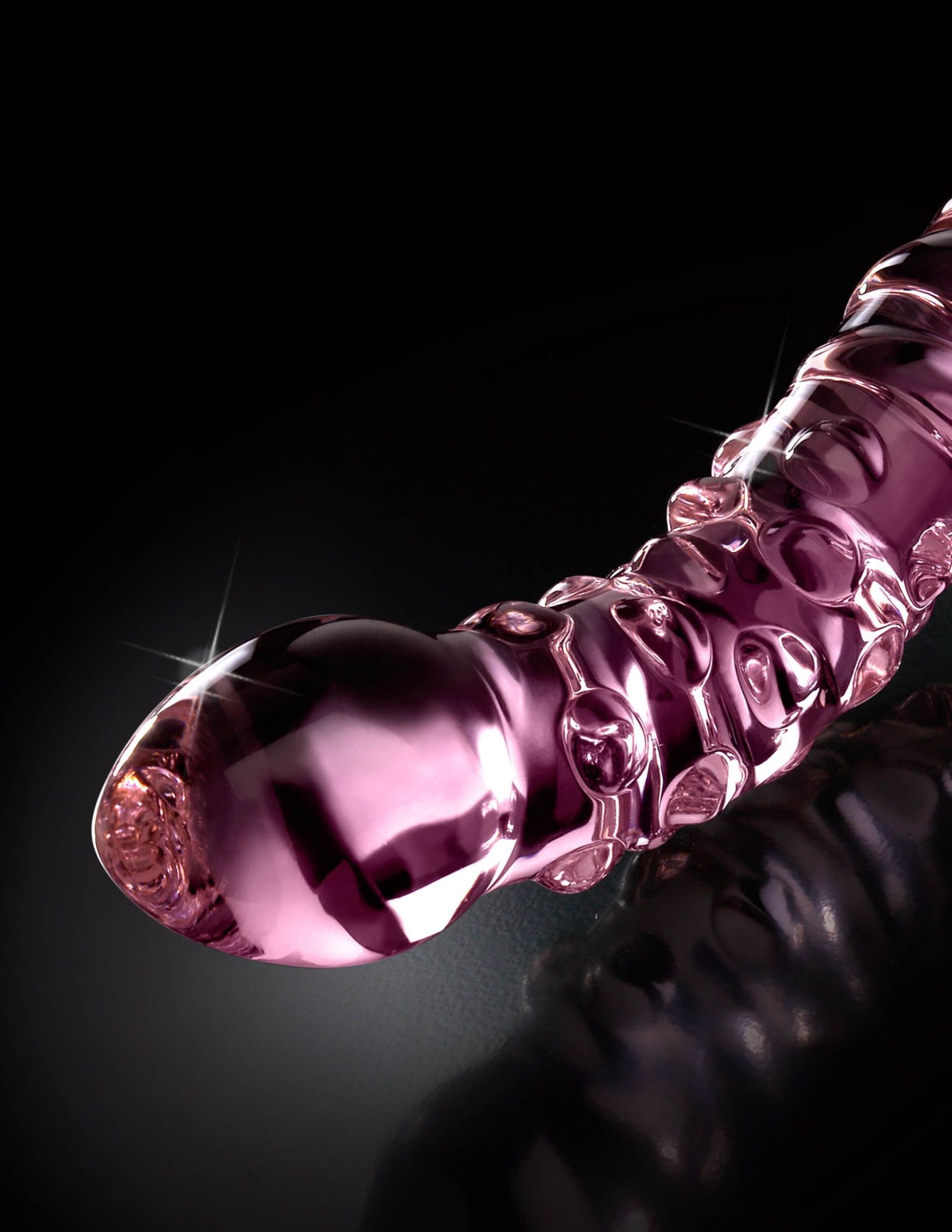 стимулятор стеклянный pipedream icicles no 55, розовый в Новом Уренгое