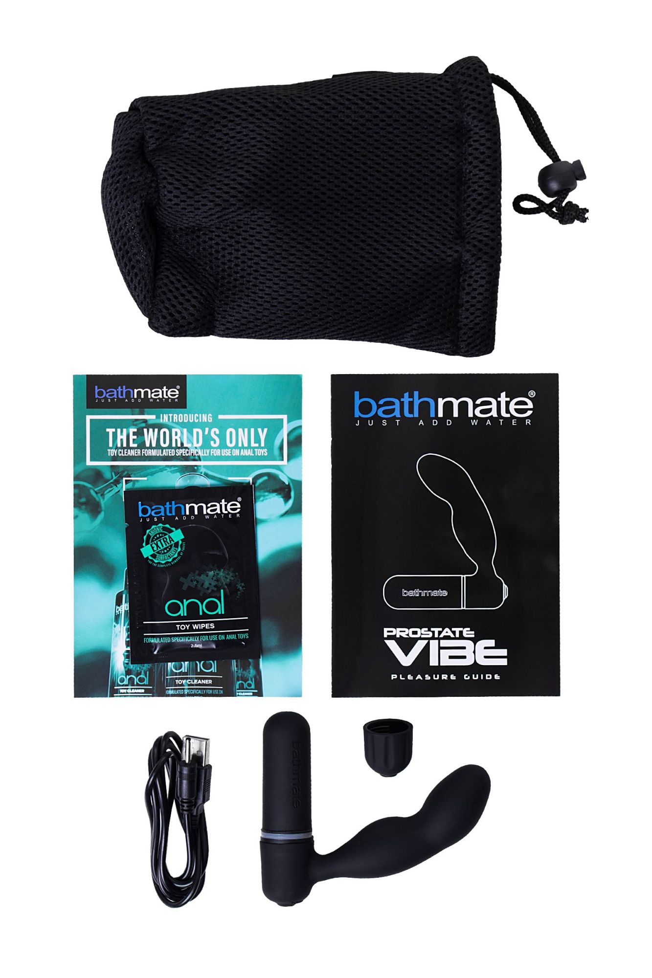 стимулятор простаты bathmate  vibe, abs пластик, черный, 10,5 см в Новом Уренгое