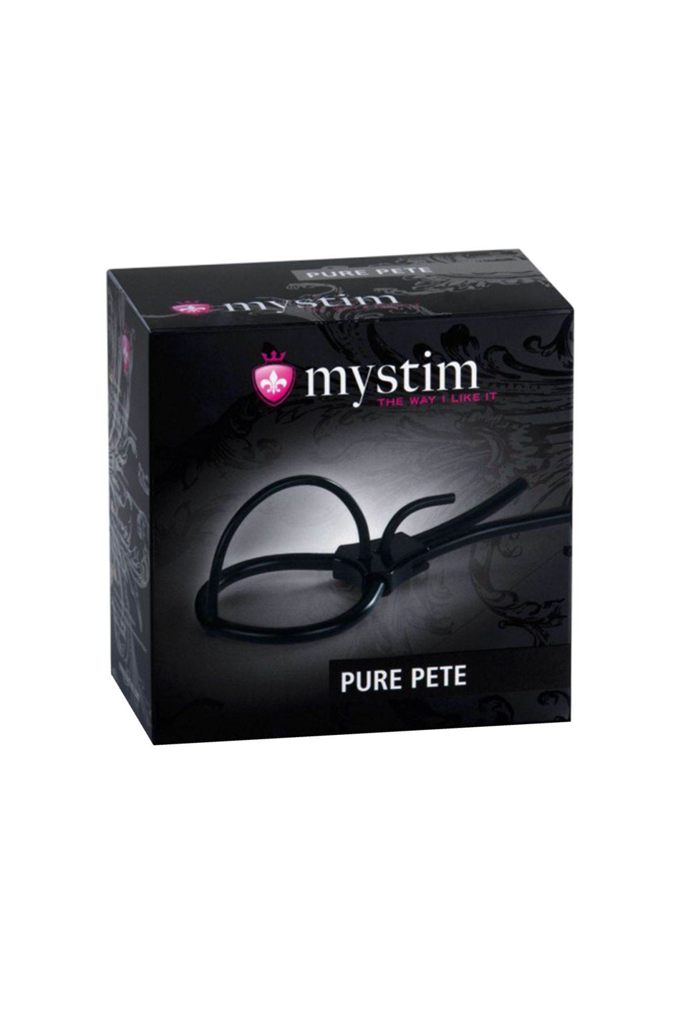электросбруя mystim pure pete, силикон, черный, 14 см в Новом Уренгое