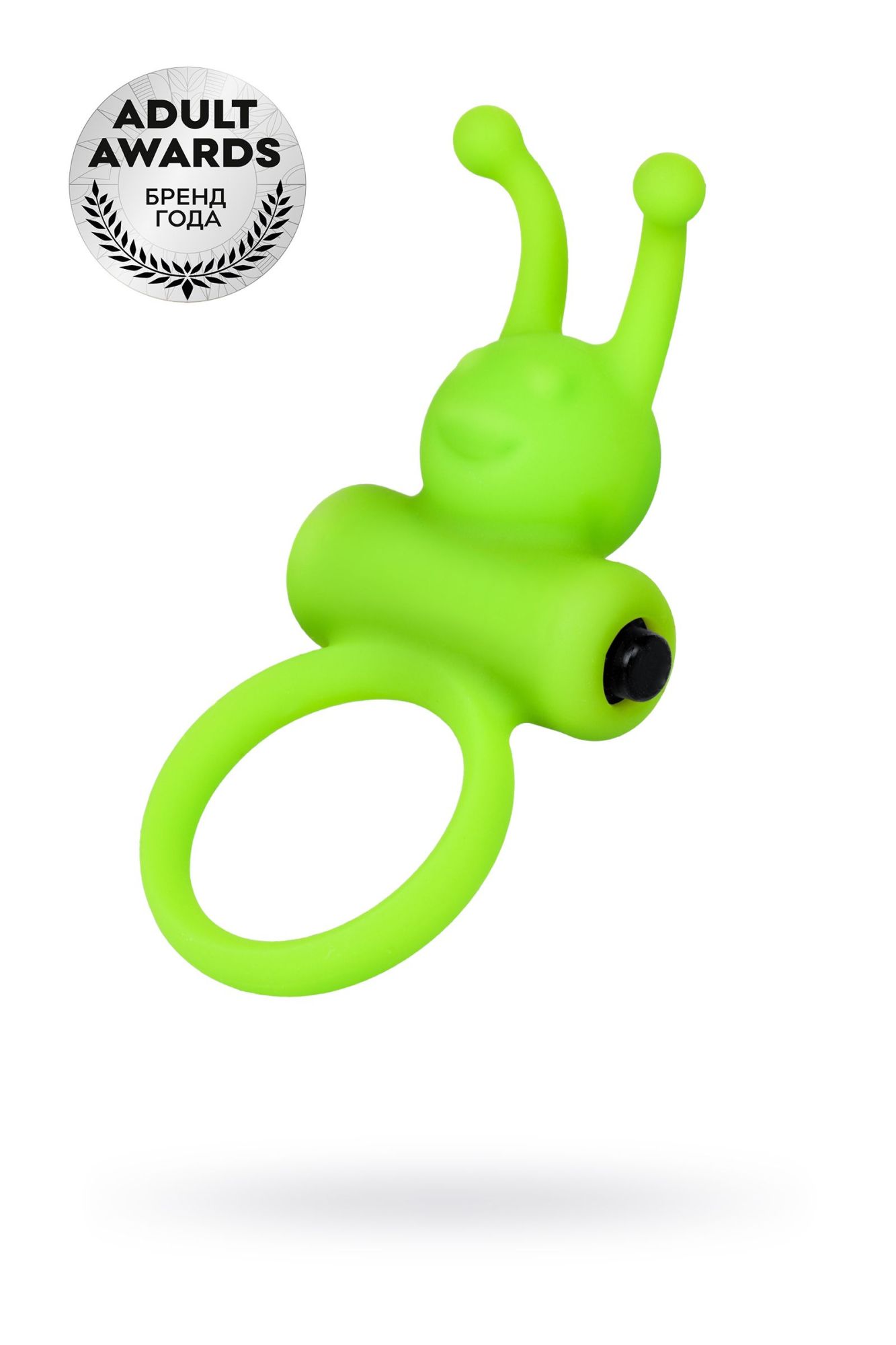 эрекционное кольцо на пенис a-toys by toyfa flik, силикон, зеленый, 9,1 см, ø 3,1 см в Новом Уренгое