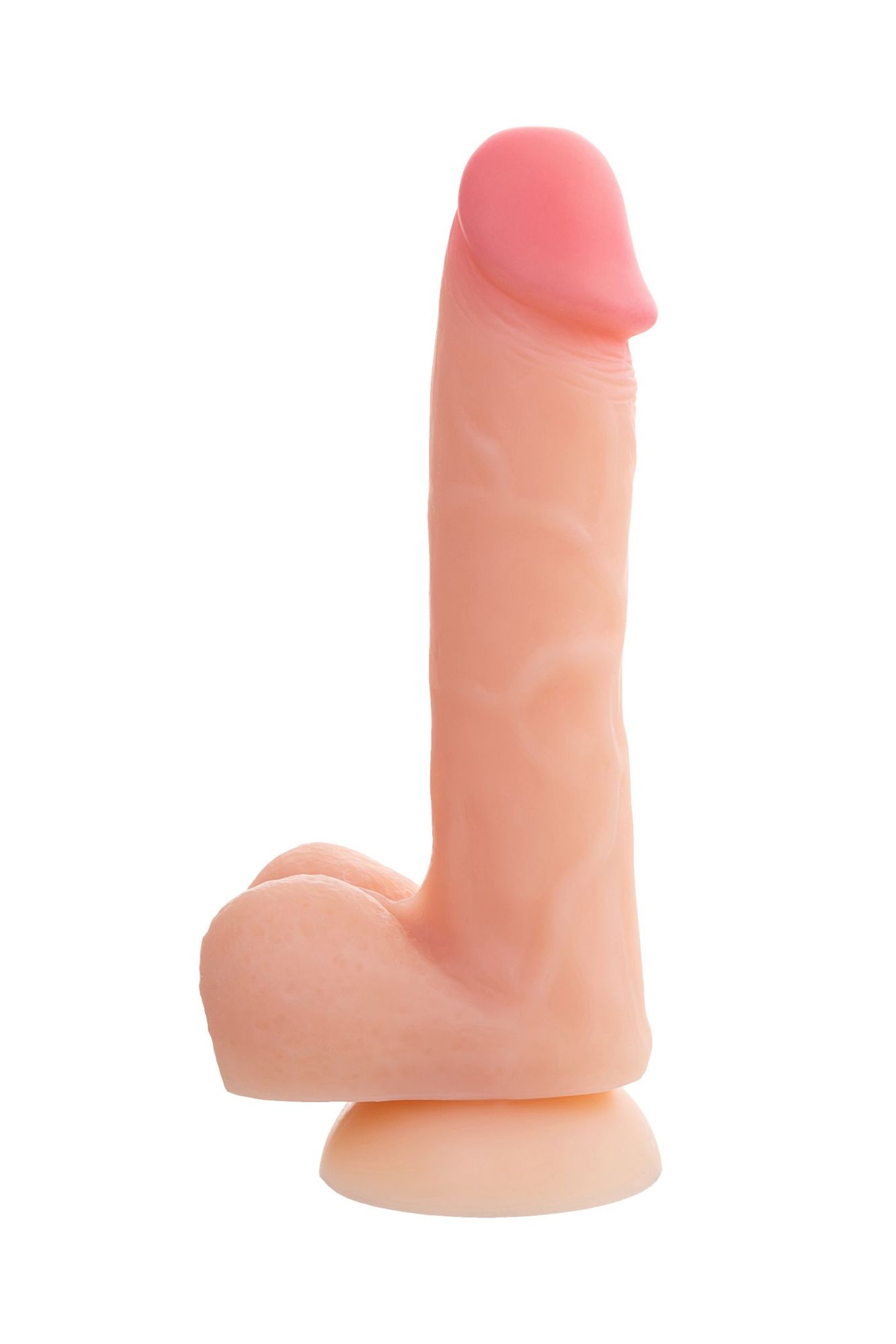фаллоимитатор realstick silicone hugh j, телесный, 20,5 см в Новом Уренгое