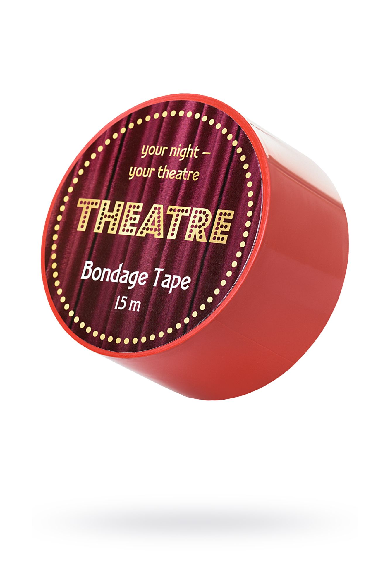бондажный скотч theatre by toyfa, красный, 15 м. в Новом Уренгое